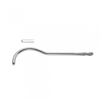 Guyon Urethral Sound / Dilating Bougie 12 Charr. Brass - Chrome Plated, 26.5 cm - 10 1/2"